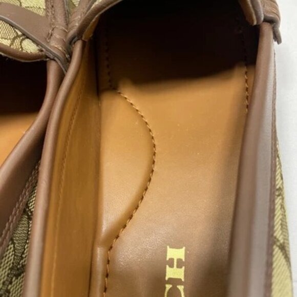 NEW COACH Women's Mona Driver Size 7.5 Signature Jacquard Cushioned Slip-On Flat - Picture 9 of 9